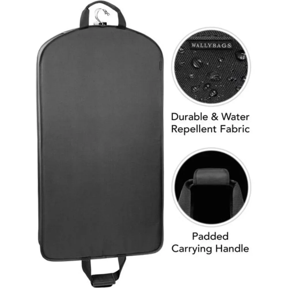 40 Inch Garment Bag Carry On Travel Suit Dress Hanging Wrinkle Free Folding